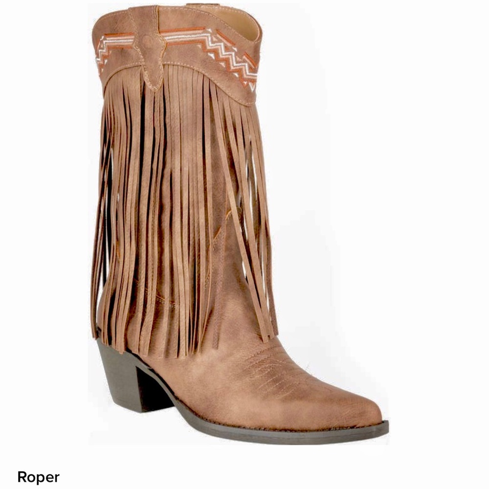 NWT Roper Fringe Cowboy Boots